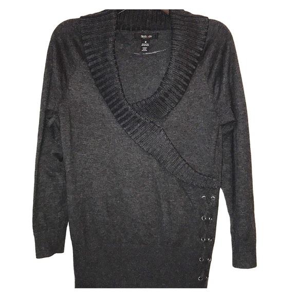 Style & Co. Sweaters - Faux-wrap sweater